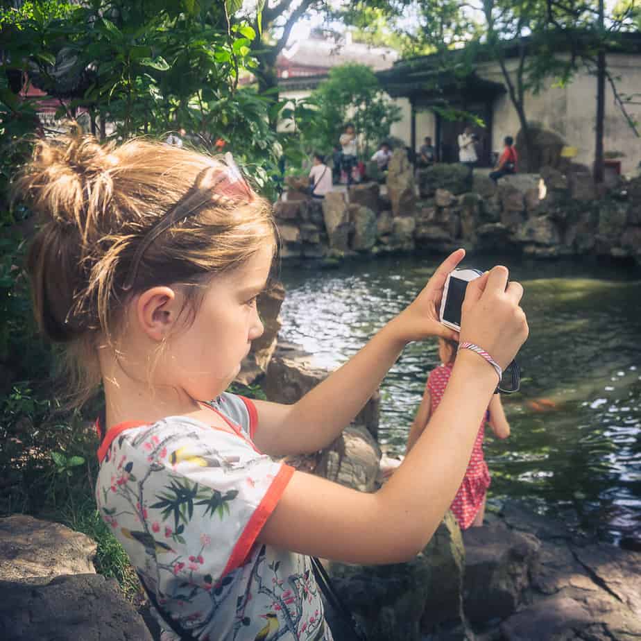 Hanne is vanaf nu een "rondtrekker". Hanne In Yuyuan Garden