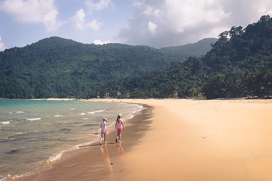 Tioman Island Beach Walk Kids