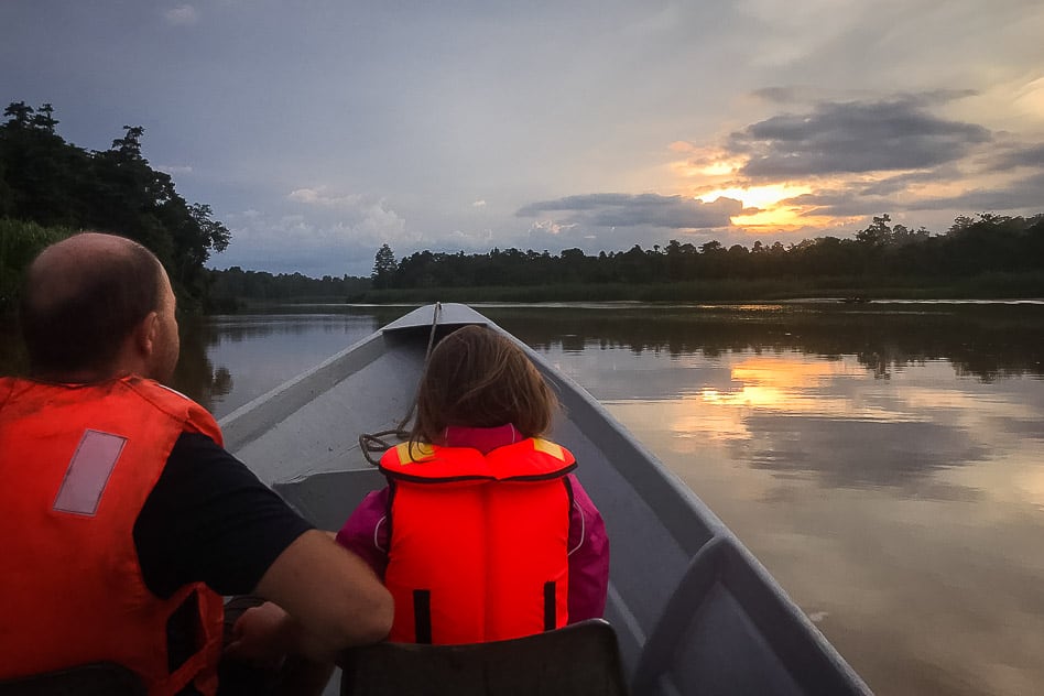 Travel Diary #7: We discover magical Borneo Kinabatagnan jungle River kids Borneo