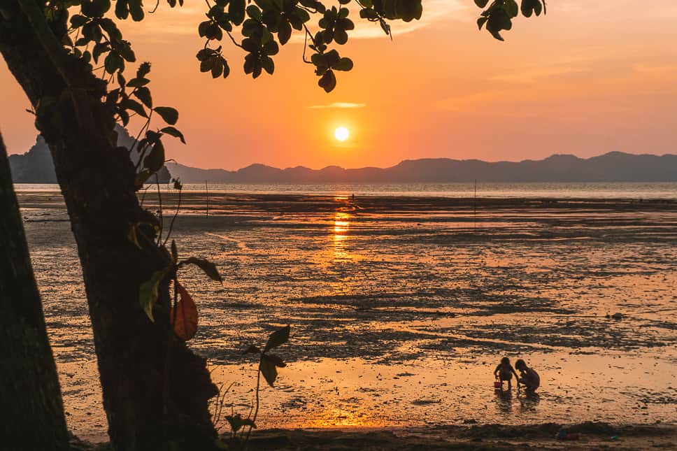 Travel Diary #20: Thailand with our family Sunset Krabi Tha Lane Bay Kids Fun Beach