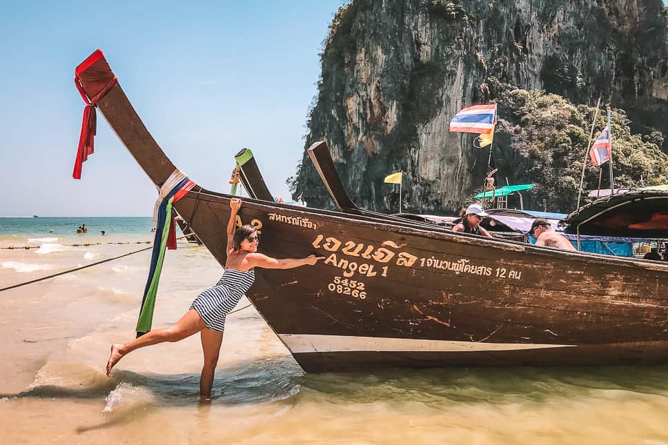 Travel Diary #20: Thailand with our family Railay Beach Long Tail Boat Krabi Thailand