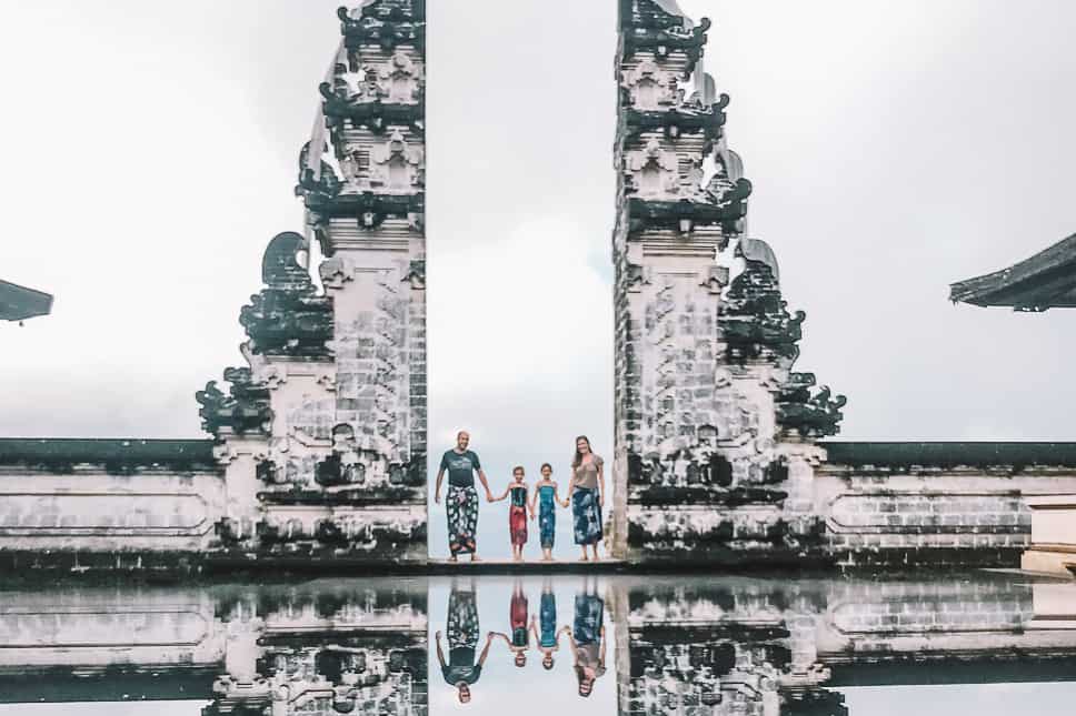 Travel Diary #21: 6 weeks in Bali with our kids Picture Gate Lempuyang Temple Bali