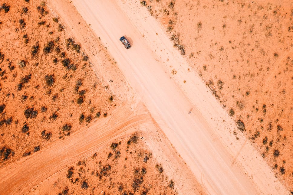 Gravel Outback Track Australia 4WD