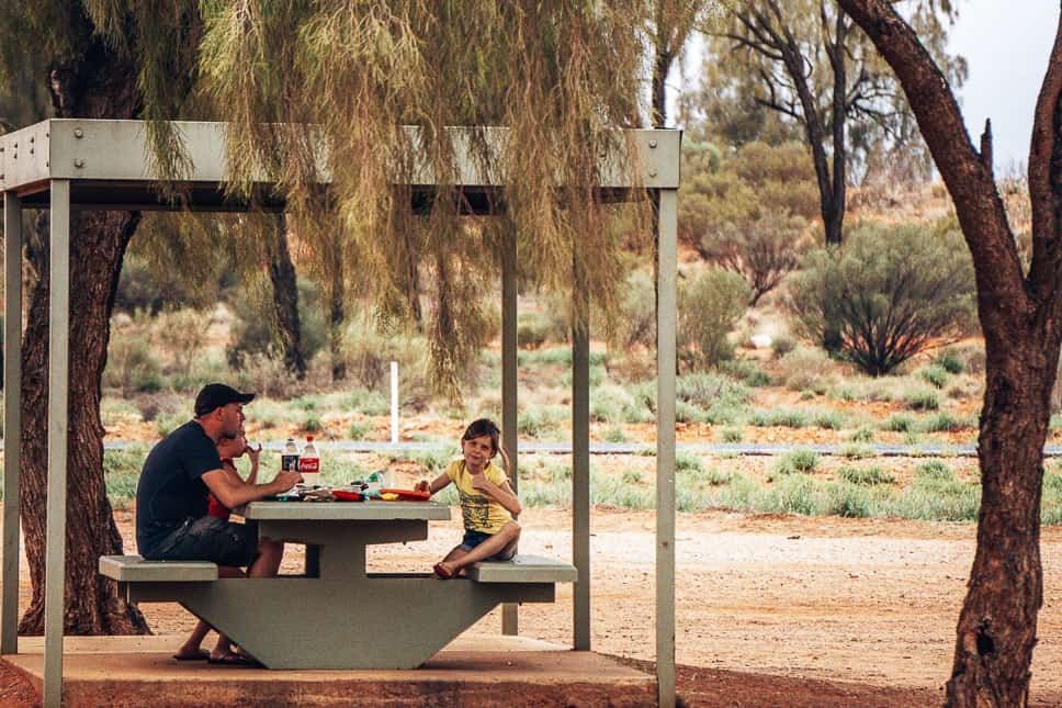 Resting Area Picnic Stuart Highway Road Trip