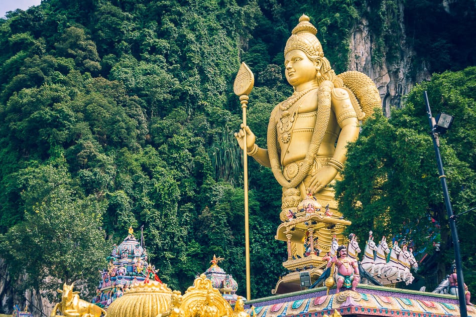 Visiting the Batu Caves near Kuala Lumpur - A complete guide Batu Caves Statue Kuala Lumpur Malaysia