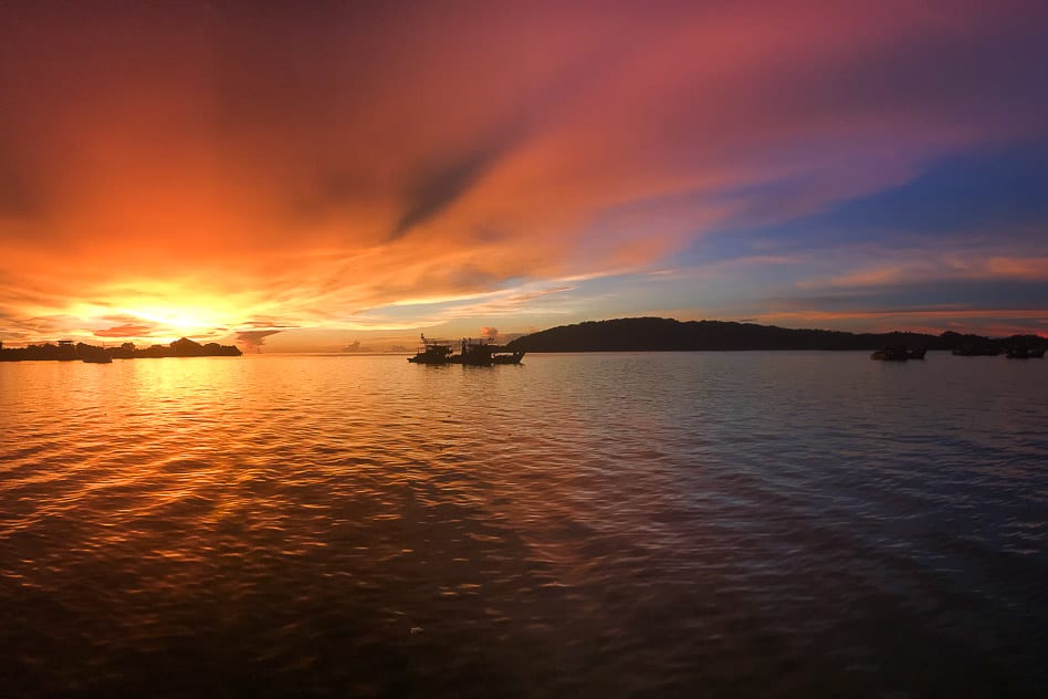 Travel Diary #7: We discover magical Borneo Sunset Kota Kinabalu Malaysia Waterfront