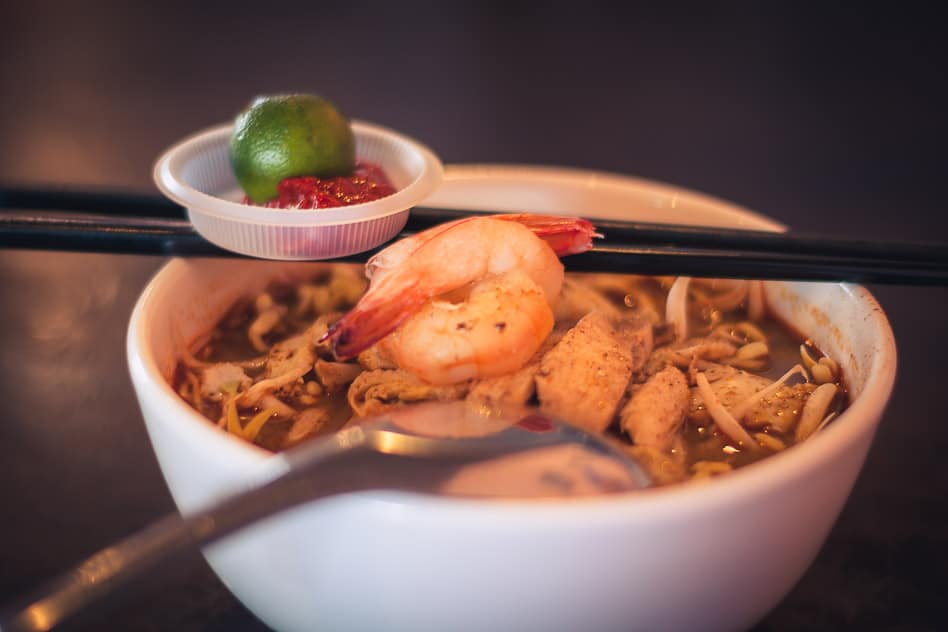 Travel Diary #7: We discover magical Borneo Kuching Borneo Asam laksa Typical Dish