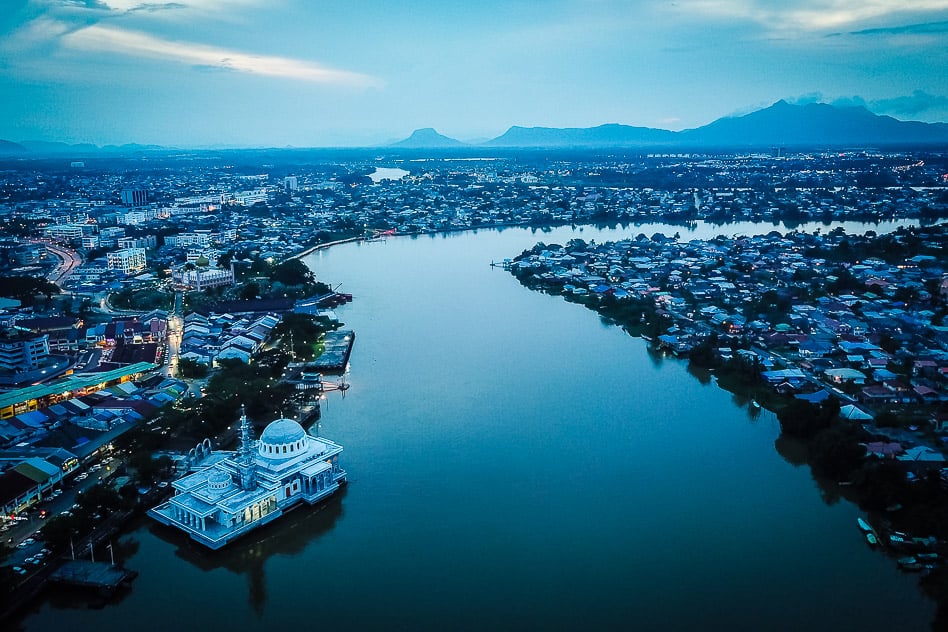Travel Diary #7: We discover magical Borneo Kuching Drone Borneo Malaysia River