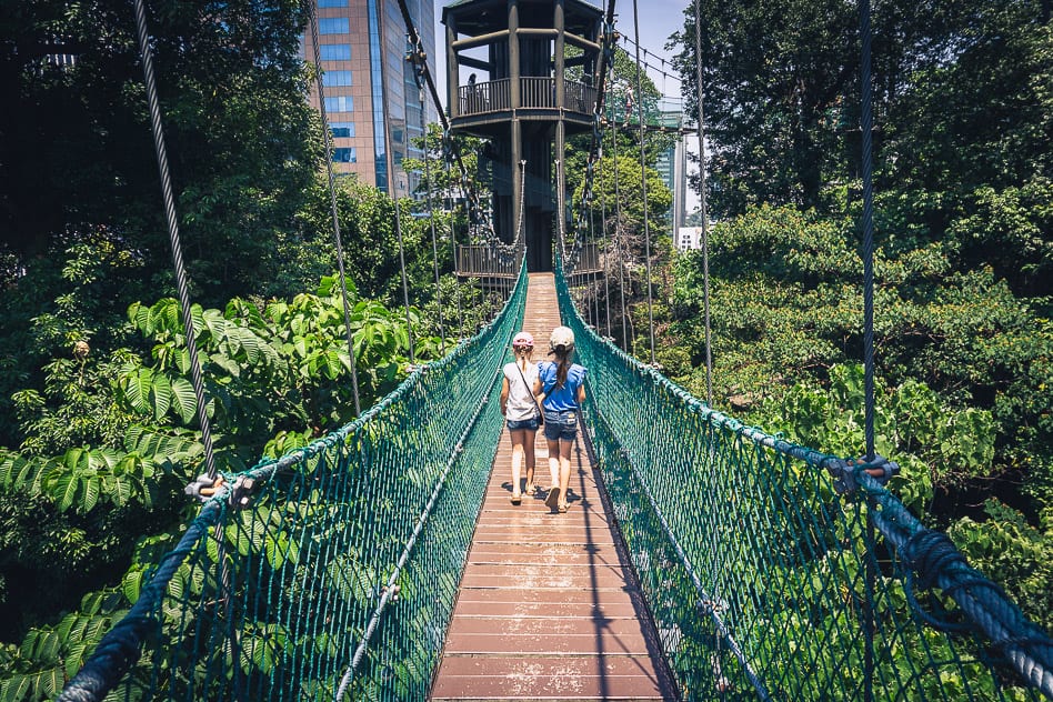Travel Diary #2: Our experiences in Kuala Lumpur with kids Kids Canopy Walk KL Eco Forest Kinderen