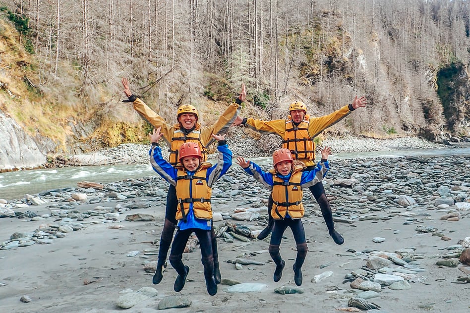 Travel Diary #17: New Zealand, the Southern Island part 3 Family Adventures Rafting New Zealand Kids
