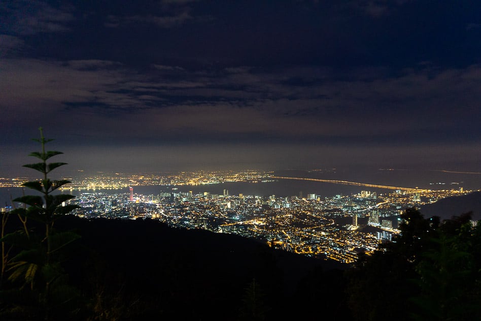 George Town Penang Hill By Night Malaysia