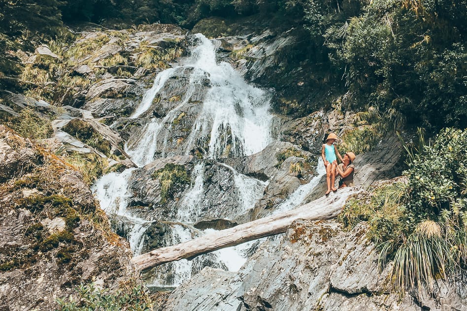 Travel Diary #17: New Zealand, the Southern Island part 3 Waterfall Haast Highway Family Nature New Zealand