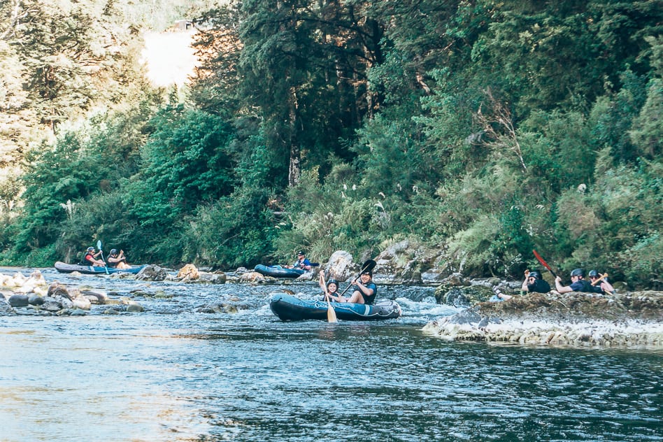 Kayaking down Middle-Earth with Pelorus Eco Adventures Pelorus Eco Adventures Hobbit Kayak Family Scenery