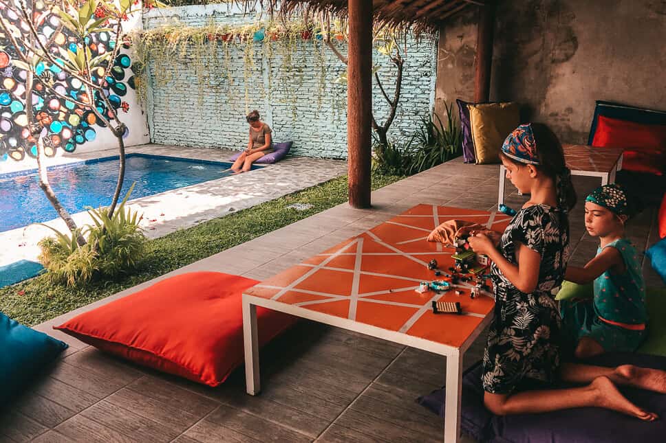 Travel Diary #22: 2 weeks in Java with our kids Relaxing and playing at the Via Via Guesthouse in Yogyakarta