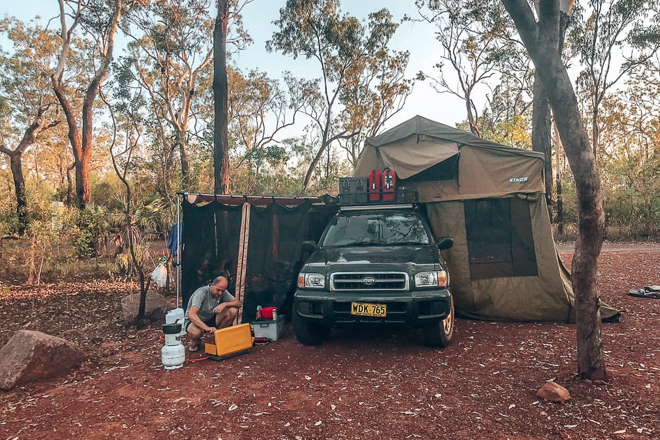 Travel Diary #9: Darwin, Katherine and car trouble Camping Litchfield National Park 4WD