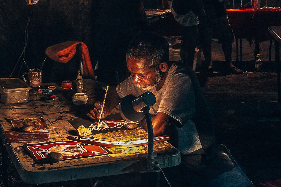 Travel Diary #9: Darwin, Katherine and car trouble Aboriginal Painting Mindil Beach Sunset Market Darwin