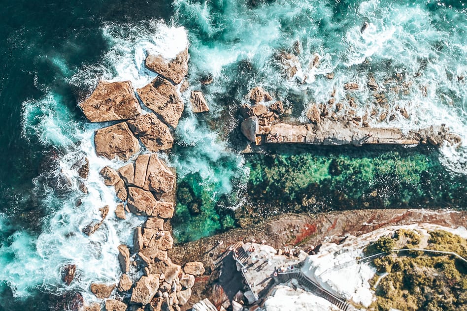 Travel Diary #13: Sydney, a city with many faces Coogee Beach Sydney Rock Pool Drone