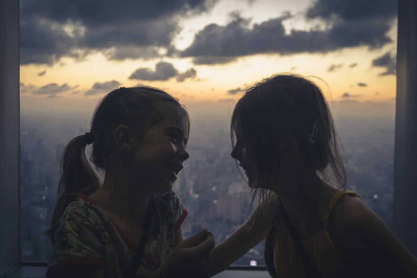 Travel Diary #1: Discovering Shanghai with kids Sisterlove Shanghai Tower Sunset