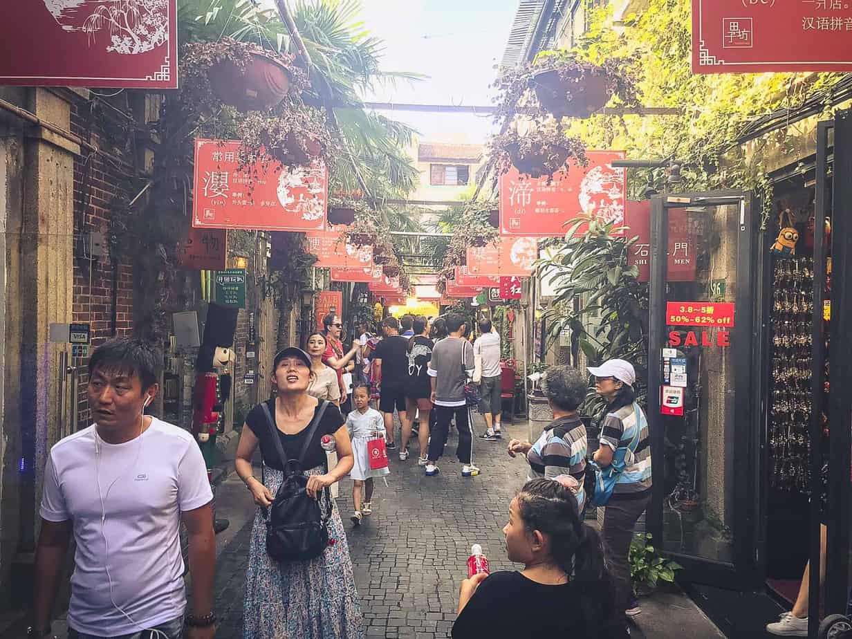 How to visit Shanghai on a budget Streets Tianzifang French Concession Shanghai