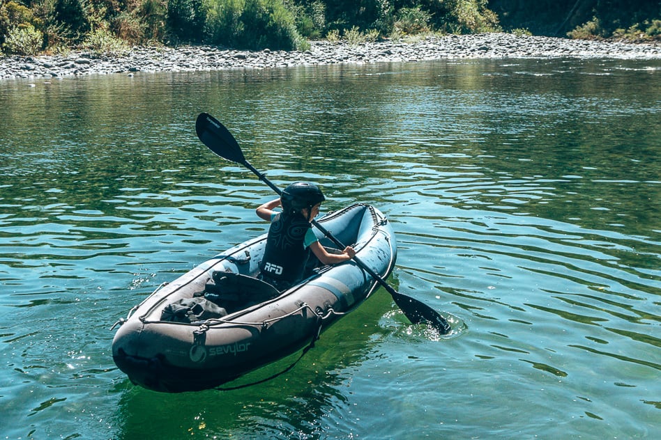 Reisdagboek #18: Nieuw-Zeeland, het Zuidereiland deel 4 Pelorus River Eco Adventures Kayak Child Kid