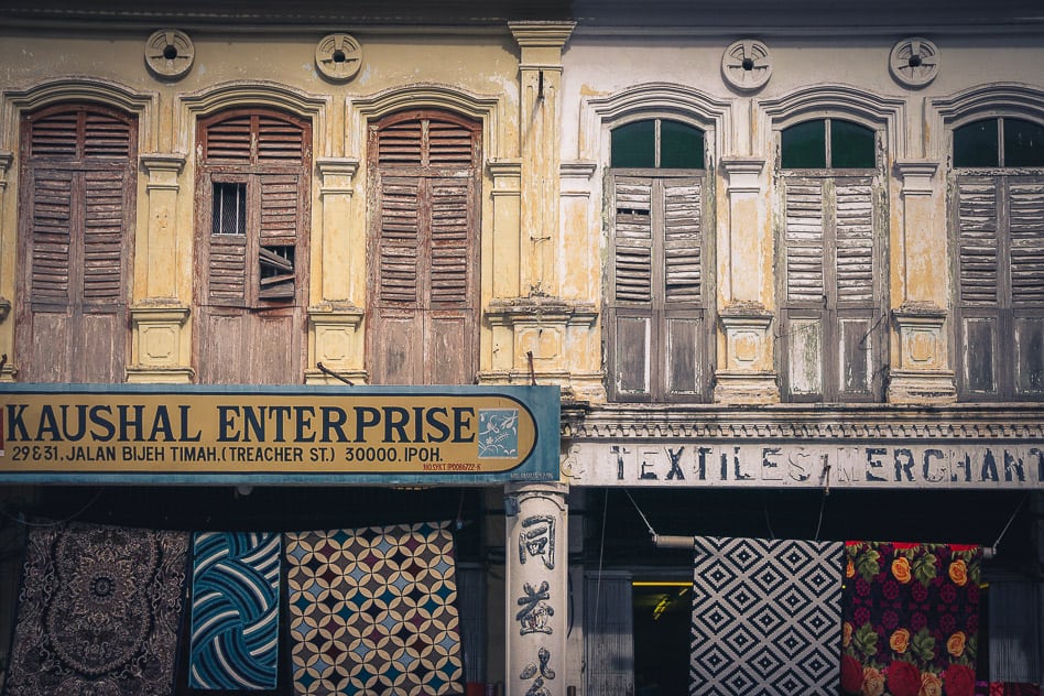 Reisdagboek #3: Welkom in Ipoh Colonial buildings Ipoh Old Town Malaysia