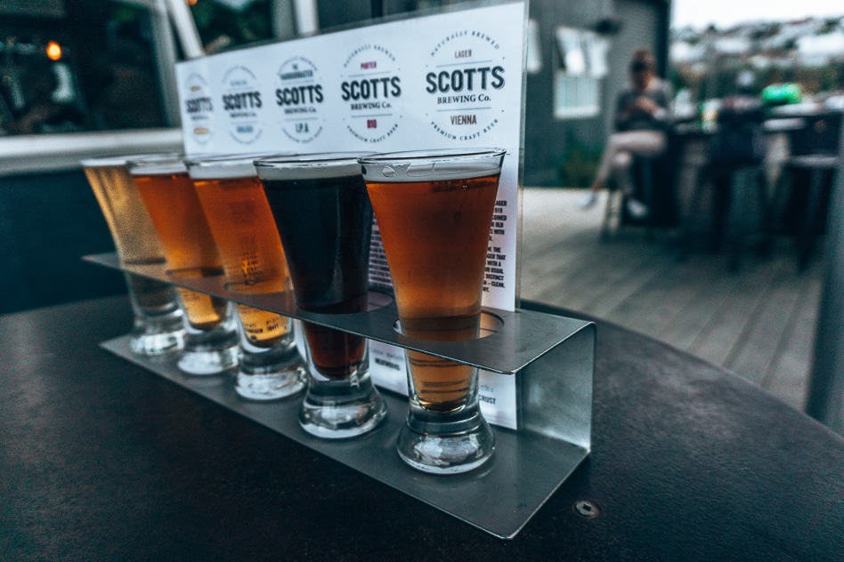 Reisdagboek #16: Nieuw-Zeeland, het Zuidereiland deel 2 Oamaru Beer Scotts Brewing Company Tasting New Zealand