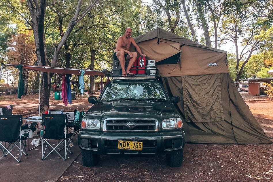 Reisdagboek #9: Darwin, Katherine en autopech Riverview Camping Katherine Victoria Highway
