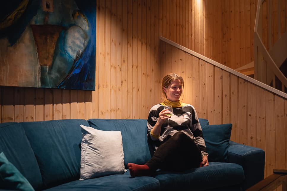 Svinøya Rorbuer Lofoten Islands: review of a great stay in Norway Rorbusuite living room Svinøya Rorbuer