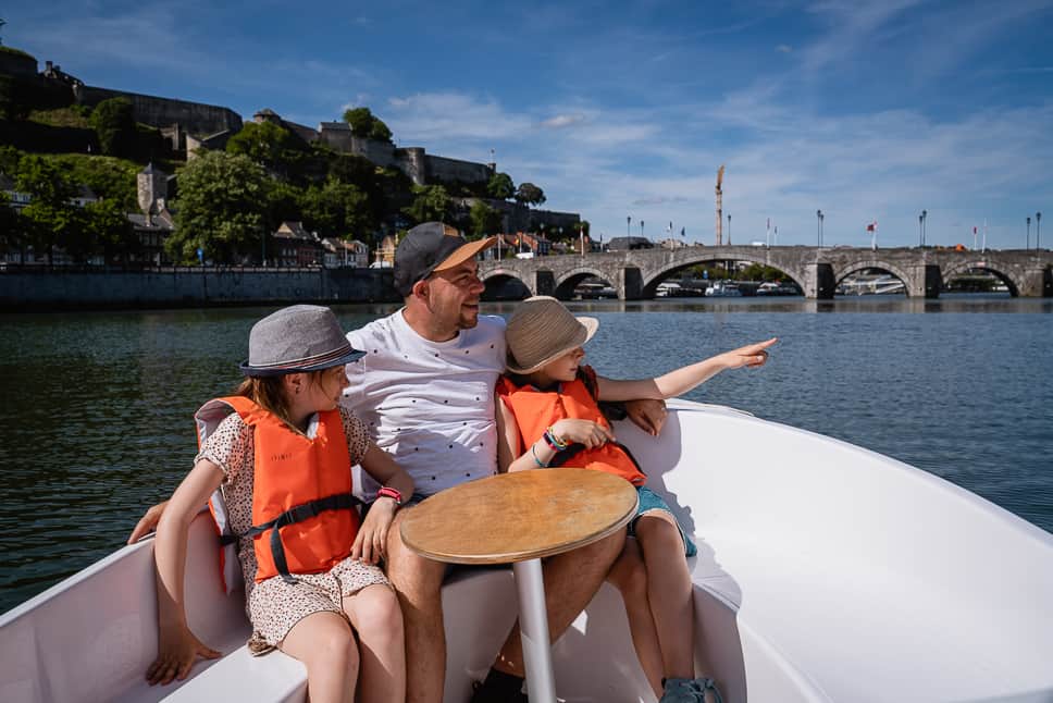 Les Capitaineries de Namur Boat tour Namur Family