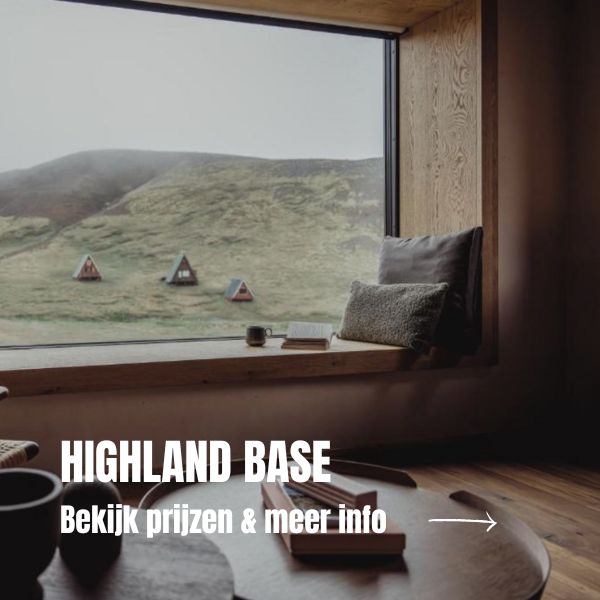 Unieke accommodaties in IJsland: 10 bijzondere verblijven in IJsland Verblijven in de hooglanden highland base
