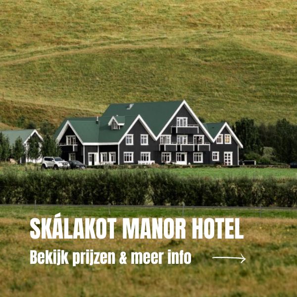 Unieke accommodaties in IJsland: 10 bijzondere verblijven in IJsland Skalakot Manor Spa hotel IJsland