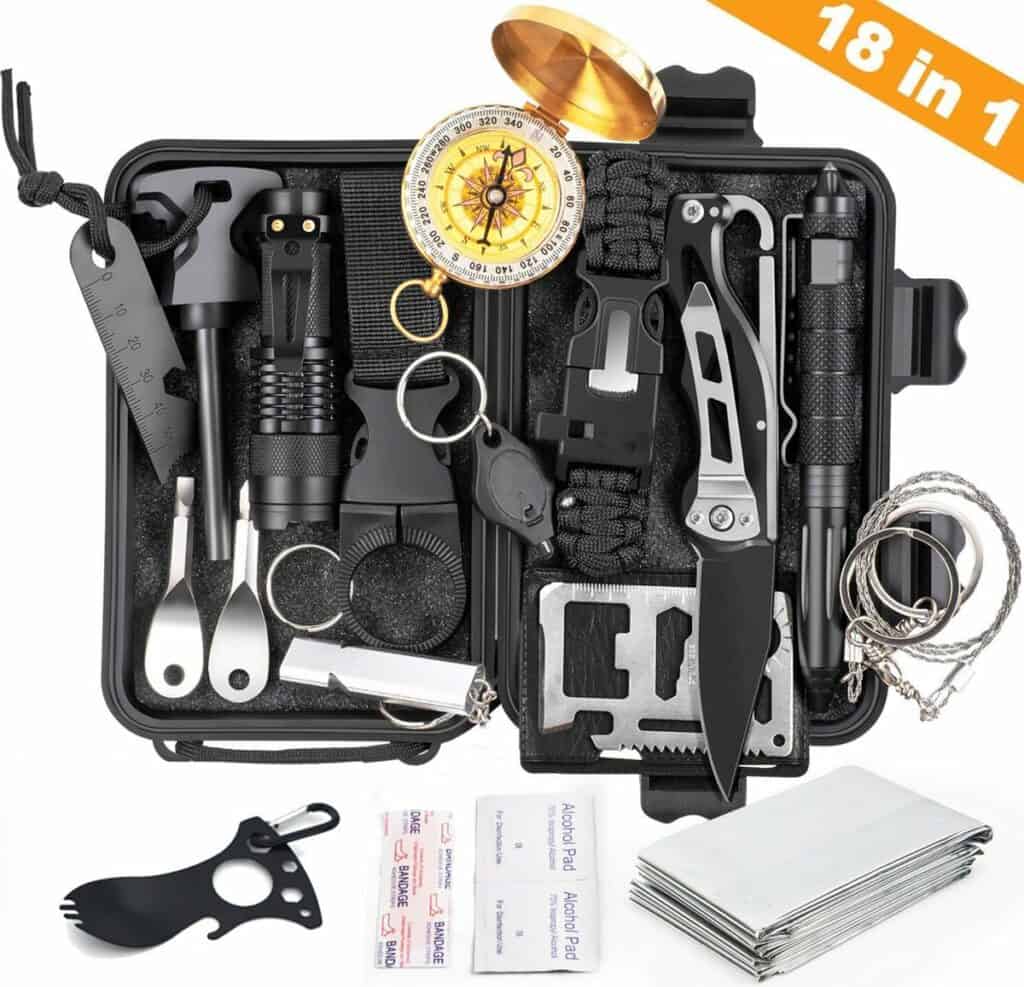 Kampeer cadeaus voor kinderen: 50+ fun kampeer cadeaus ideetjes voor kinderen. Outdoor Survival Kit Kamperen Kinderen 1024x987