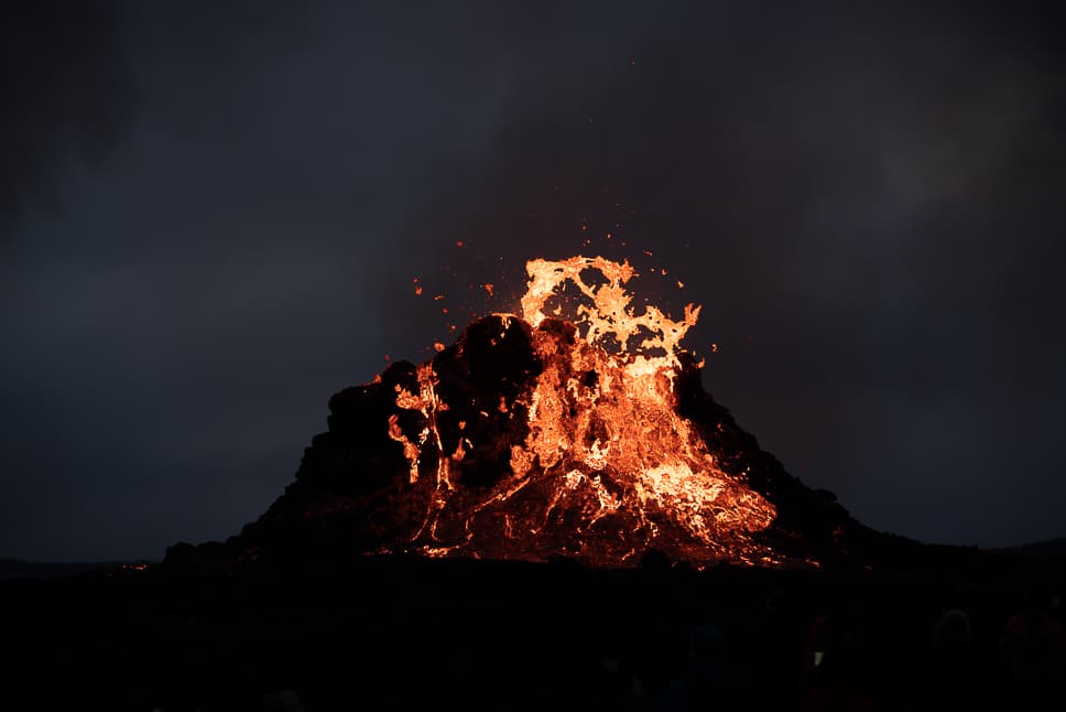 7-day itinerary in Iceland: summer and winter Erupting Volcano Fagradalsfjall Iceland Reykjanes