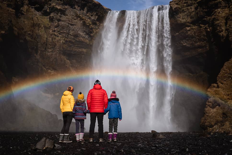 7-day itinerary in Iceland: summer and winter Skogafoss Waterfall 7 days in Iceland itinerary