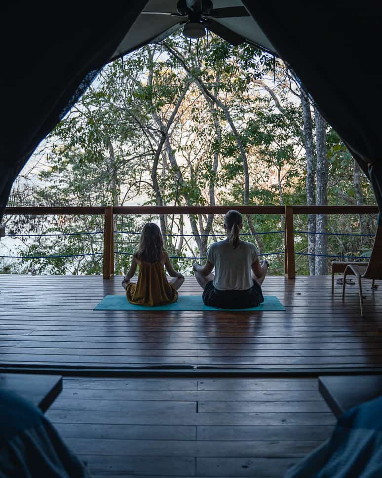 Glamping costa rica: Isla chiquita glamping hotel Yoga Family Safari Tent Isla Chiquita