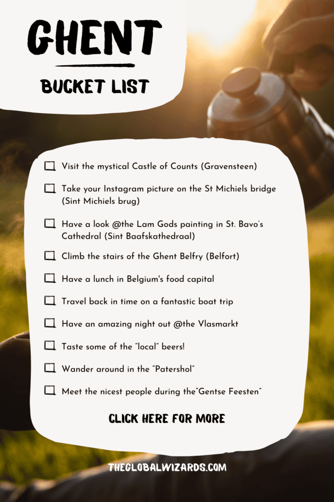 Ghent Bucket list Belgium