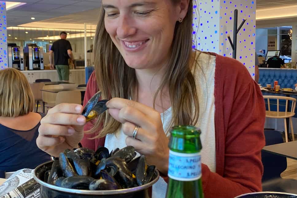 Nausicaá aquarium and Evancy in Boulogne-Sur-Mer Nausicaa Calypso Café Mussels