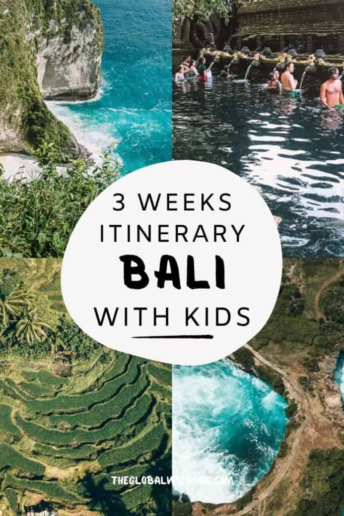 The perfect itinerary Bali - with kids + tips for Bali 3 weeks itinerary in Bali with kids