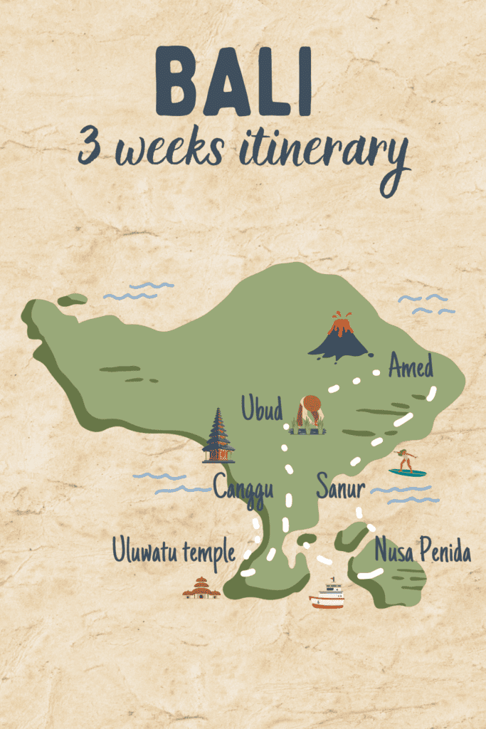 The perfect itinerary Bali - with kids + tips for Bali Road Trip Bali 3 Weeks Itinerary 683x1024