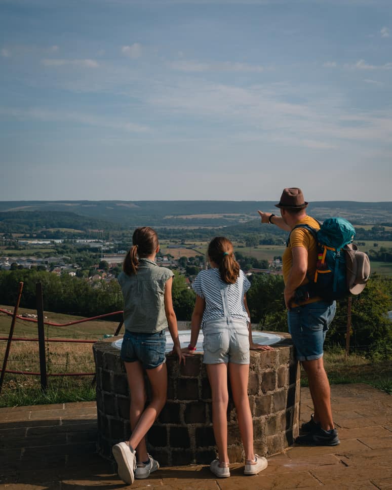 Hiking Ardennes in France Viewpoint Croix de Piot