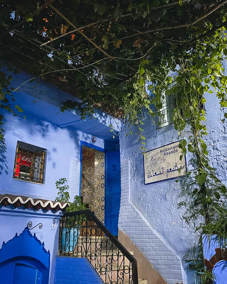 Chefchaouen, the blue city of Morocco: 10x what to do and tips Restaurant Chefchaouen Asaada
