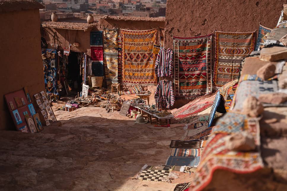 Carpets Souvenirs Ait-Benhaddou Morocco