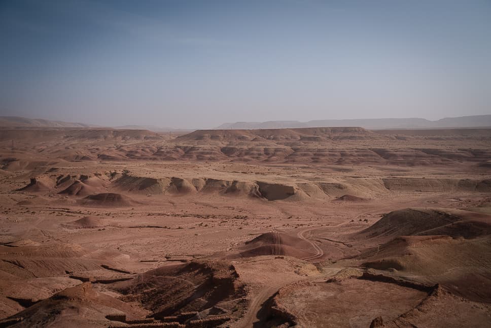 View Atlas mountains Ait Ben Haddou Morocco