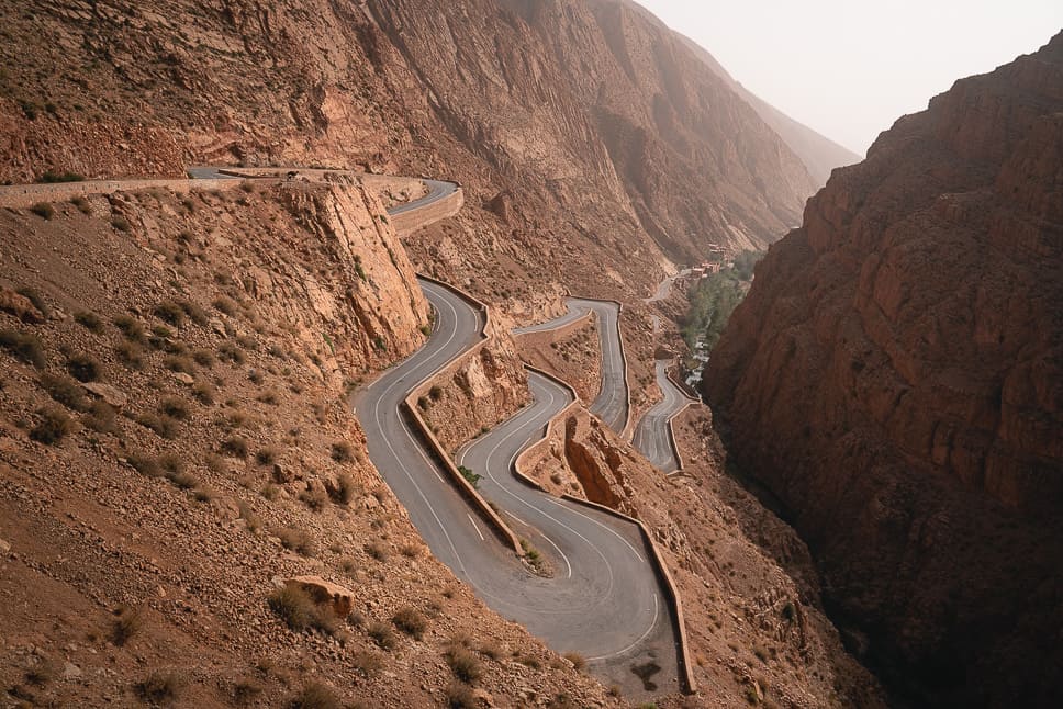 7 days in Morocco Itinerary: 3 amazing one-week trips Dades Gorge Morocco Road View