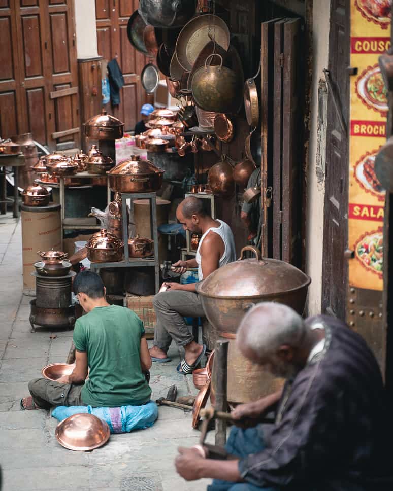 What to do in Fez, Morocco: sights and tips Souks Fez Morocco Place Seffarine
