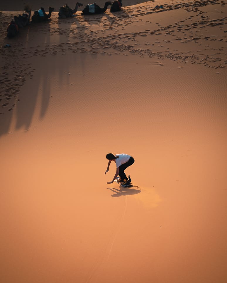 Highlights Morocco: What to do Sandboard Desert Morocco Merzouga