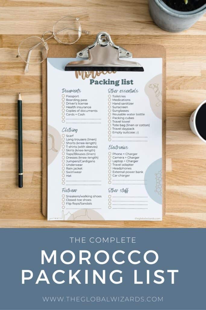 7 days in Morocco Itinerary: 3 amazing one-week trips Morocco packing list