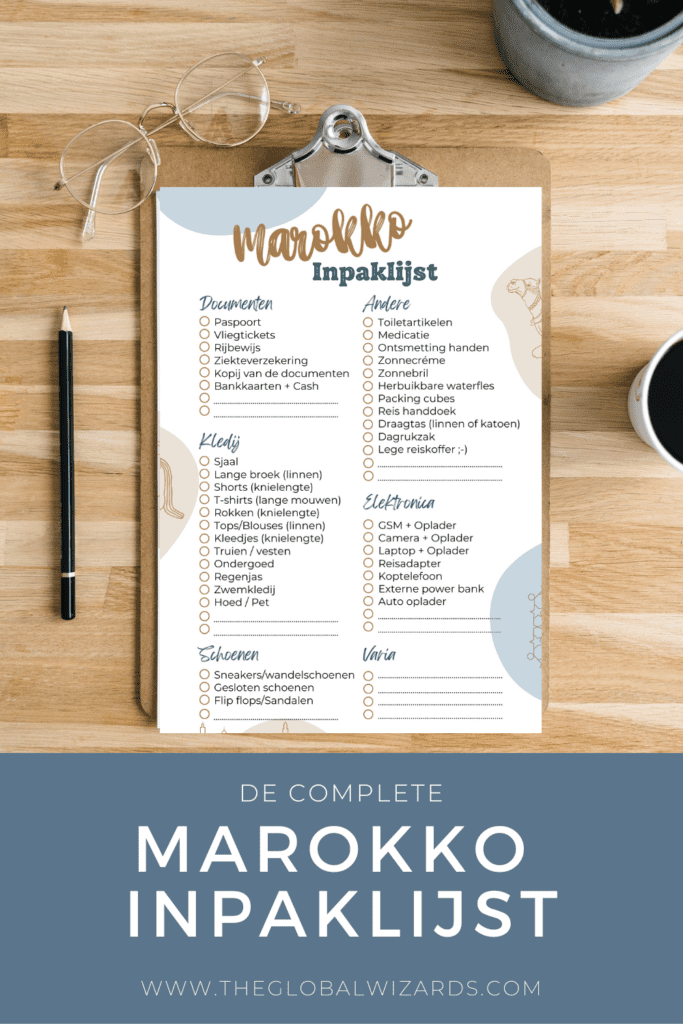 Marokko Inpaklijst 683x1024