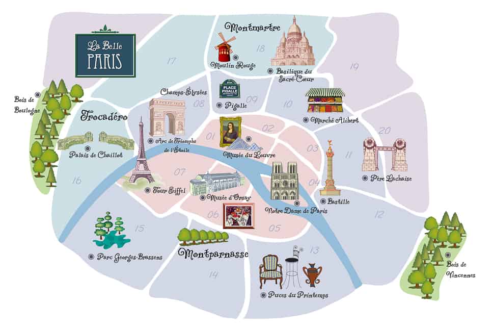 9 best arrondissements in Paris (also to stay) Leukste wijken in Parijs verblijven