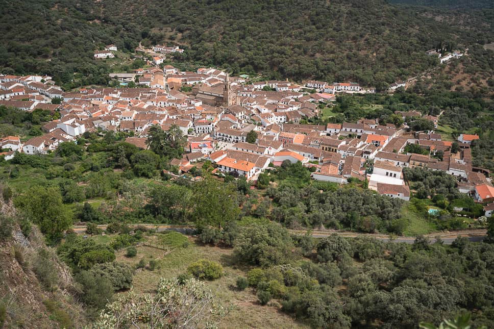 Sierra de Aracena y Picos de Aroche Natural Park in Spanje Alajar Spanje stad sierra de aracena